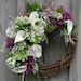 Summer Wreath, Victorian Garden Wreath, Designer Floral, Country French, Wedding Wreath