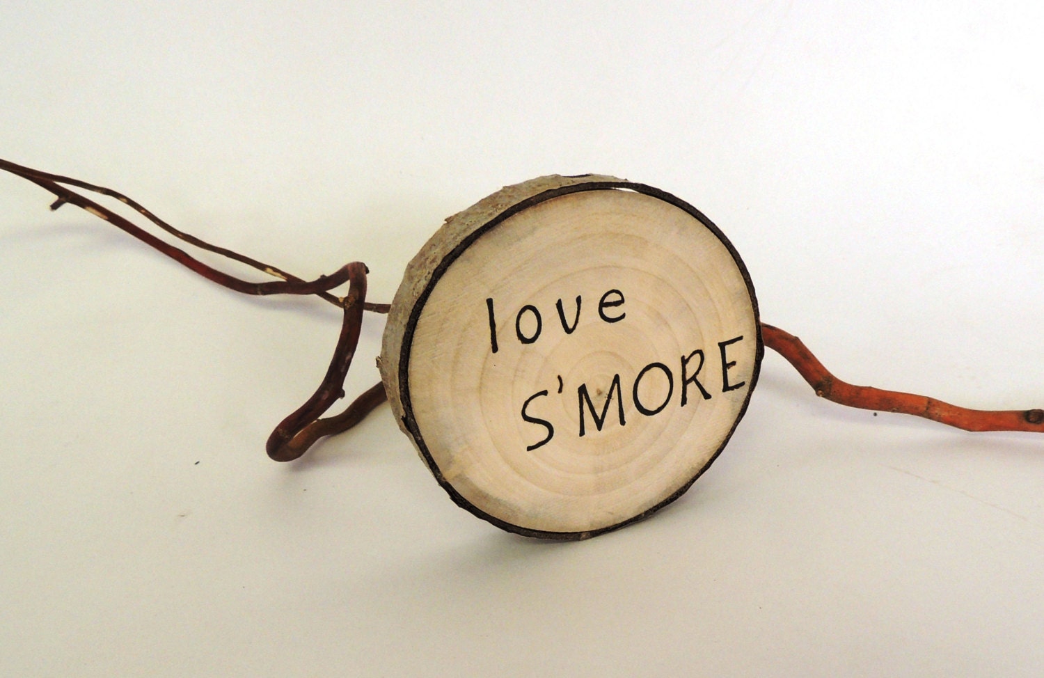 S'Mores, Simple Rustic Dessert Topper, Campfire Fun, Love S'More, S'More Love, Rustic Wood Wedding Decor, Dessert Lover, Cake Topper, Aspen