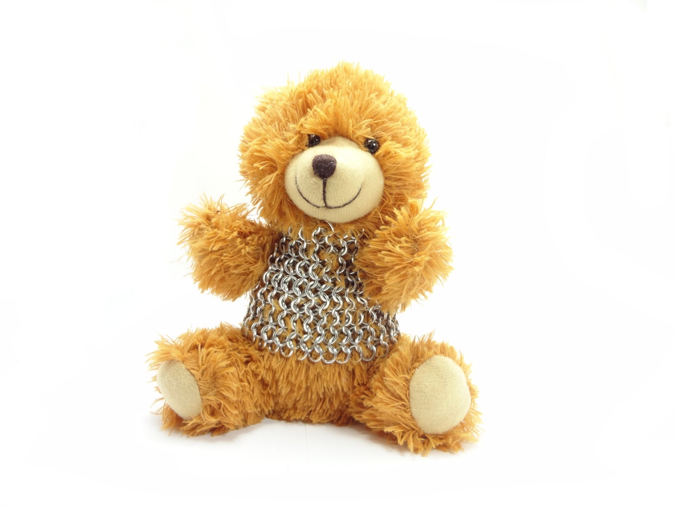 Teddy Bear Knight - Sir Lance-A-Bunch - Chainmail Armor