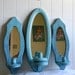 Upcycled Vintage Wall Mirror Sconce - Cottage Chic Candle Wall Sconce - Frame Collection - Shabby and Chic Wall Decor