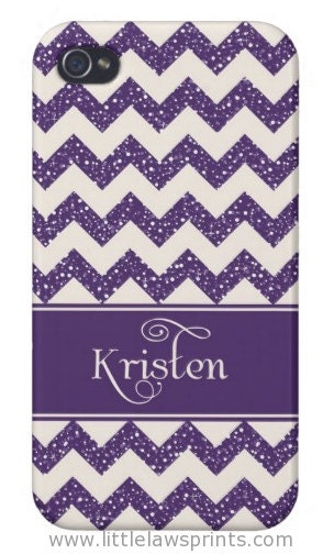 Glitter Chevron iPhone 4 / 4s/ 5 case
