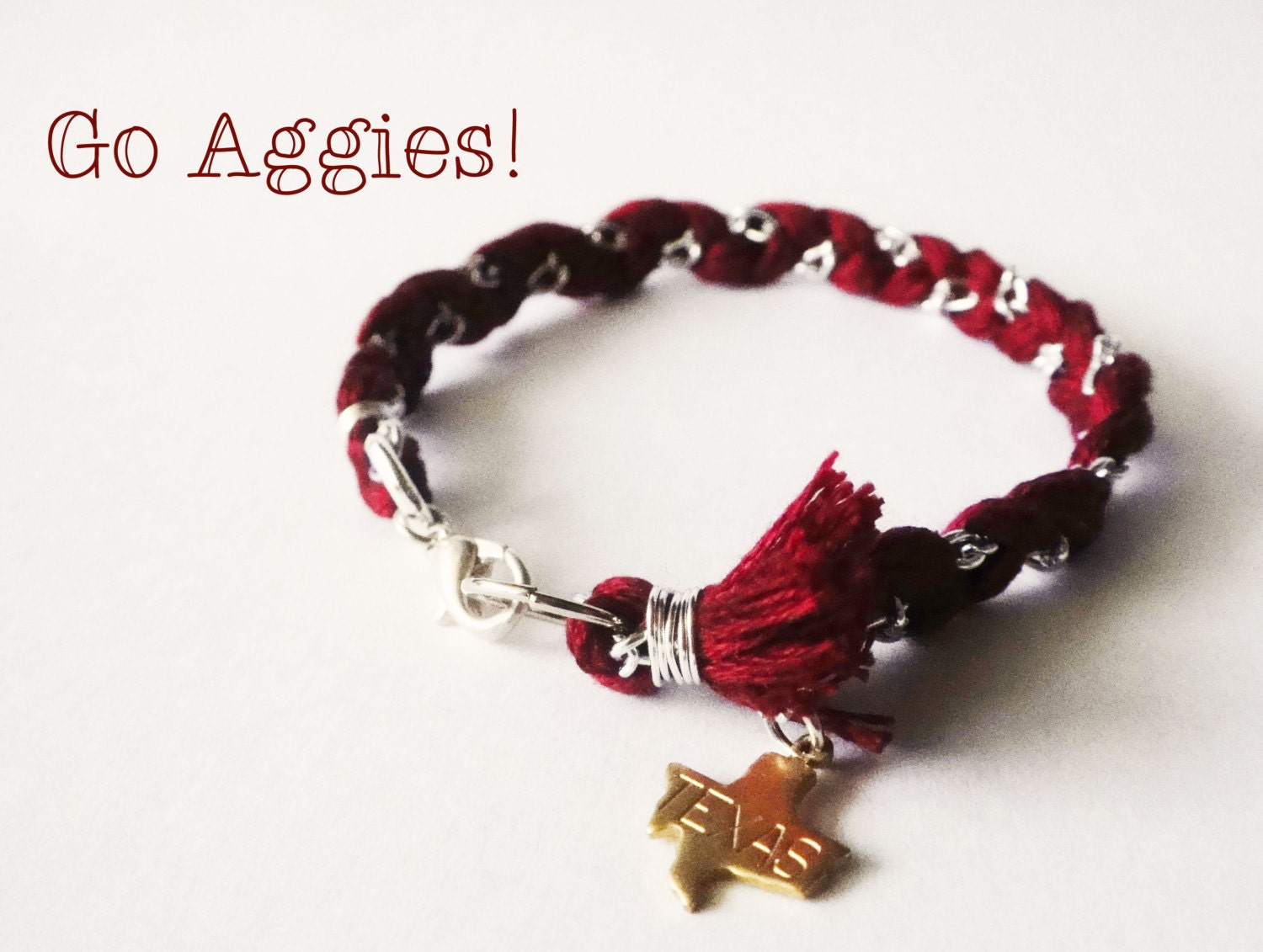 Texas A&M Aggies Good Luck Charm Bracelet