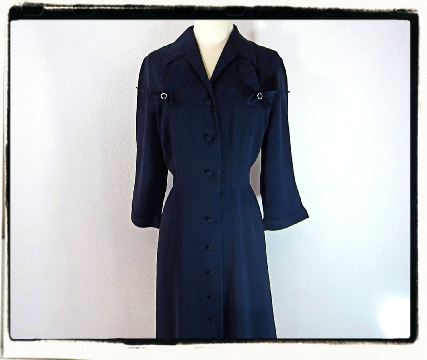 Martha Manning Original Navy Crepe Dress