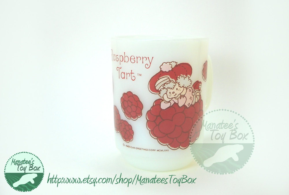 Vintage Fire King Mug: Raspberry Tart from Strawberry Shortcake