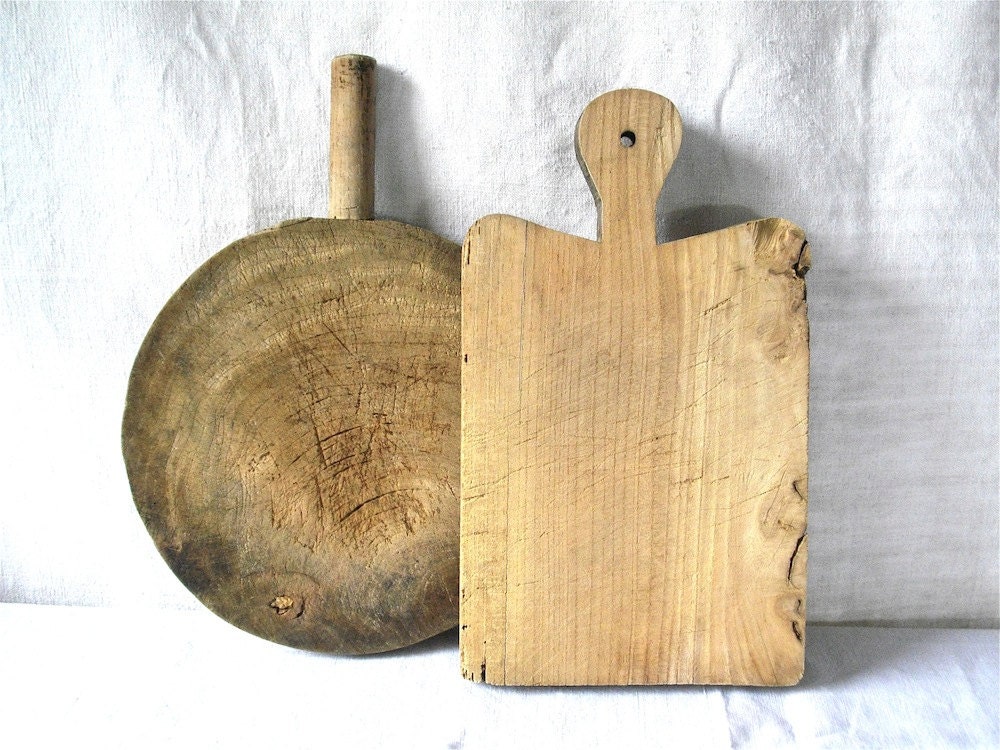 French antique Wooden Cutting Board - french kitchen - bread board or chopping board