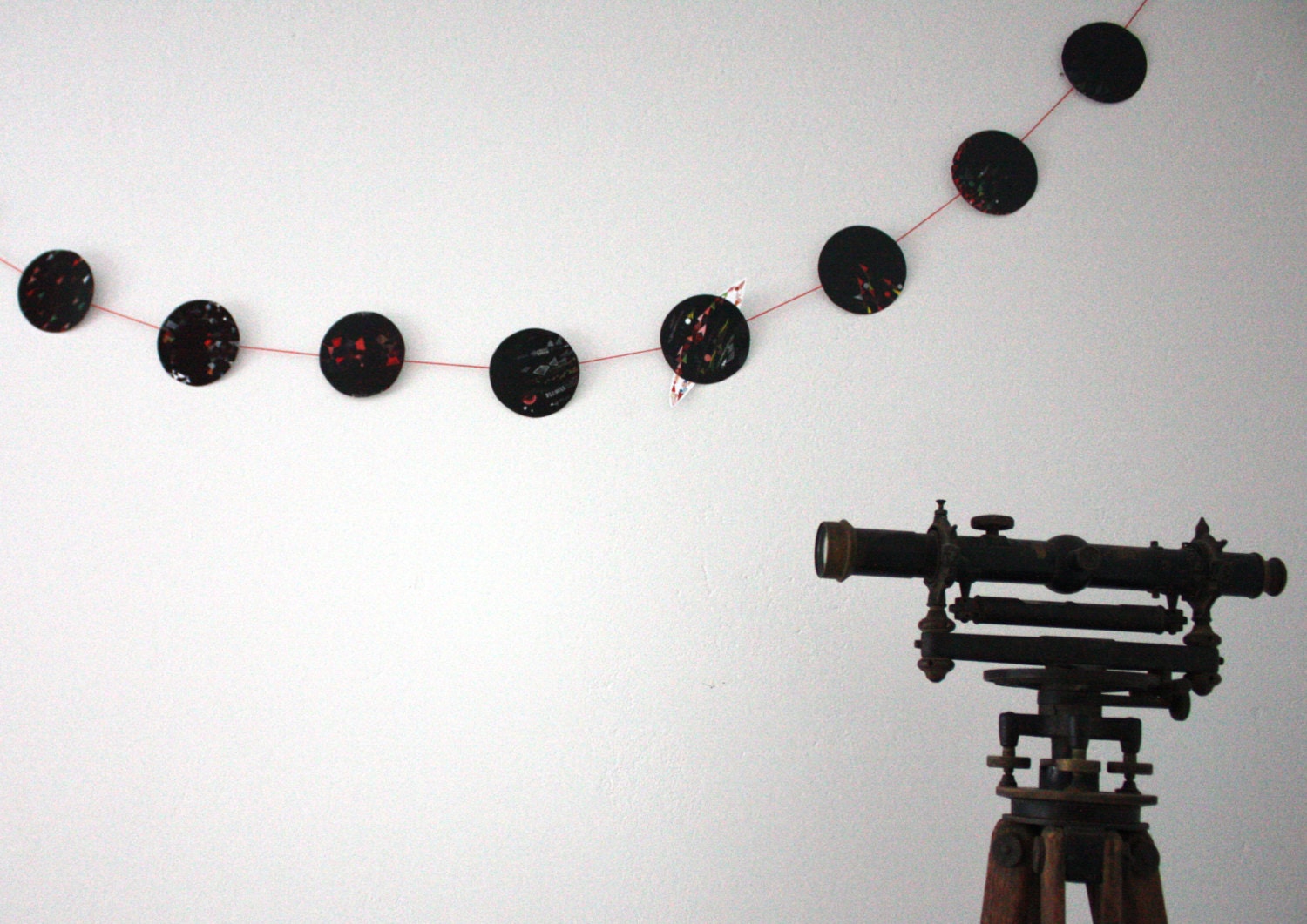 Galaxy Garland - Modern, Abstract Geometric Solar System Banner