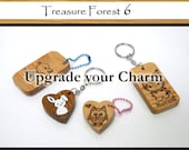 Upgrade your Kawaii Wood Charm to a Keychain