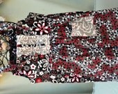 Red/Black/Grey Floral Knot Dress/Tunic