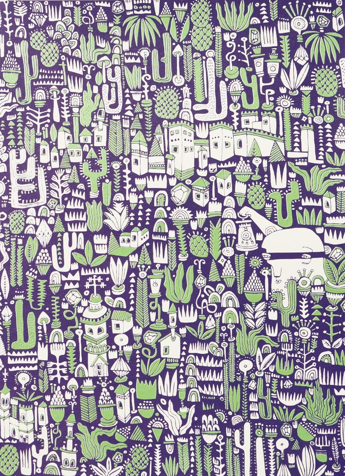Screen print. Medianoche merienda.