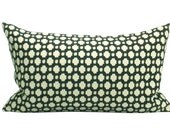 Betwixt pillow cover in Charcoal/Ecru - 12 x 20