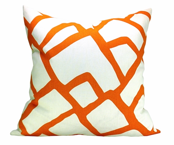 Zimba pillow cover in Orange - 20 x 20