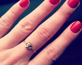 Yogi Om ring in solid 14k gold