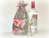 Bottle Bag, Wine bottle gift bag, Gift Bag, liquor, alcohol, gift bag, re-usable gift bag, reversible