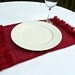 Red Burlap Placemats  French Farmhouse to Shabby Chic