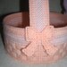 Peach Bunny Basket