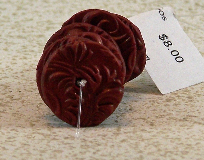 Dark Copper Disc Beads
