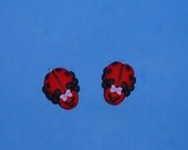 Polymer Clay Ladybug Pendants RERSERVED for CHERYL