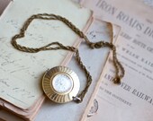 Vintage Watch Necklace - Wind up Pocket Watch - Swiss Made Guardian