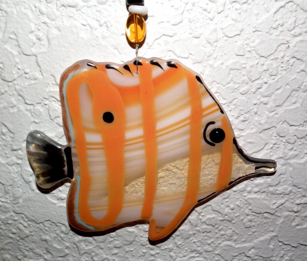 Fish Glass Ornament - Stained Glass