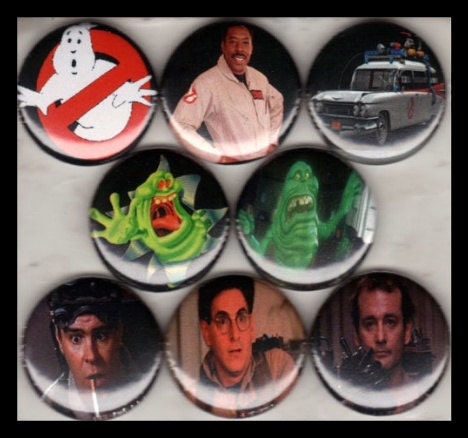 8 Brand New 1" "Ghostbusters" Button Set