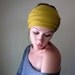 Ochre Head Scarf, Hair Wrap, Headband - Bohemian Womens Hair Accessories - Golden Mustard Yellow Head Scarves, Hair Wraps