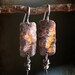 Copper Pearl Drop Earrings