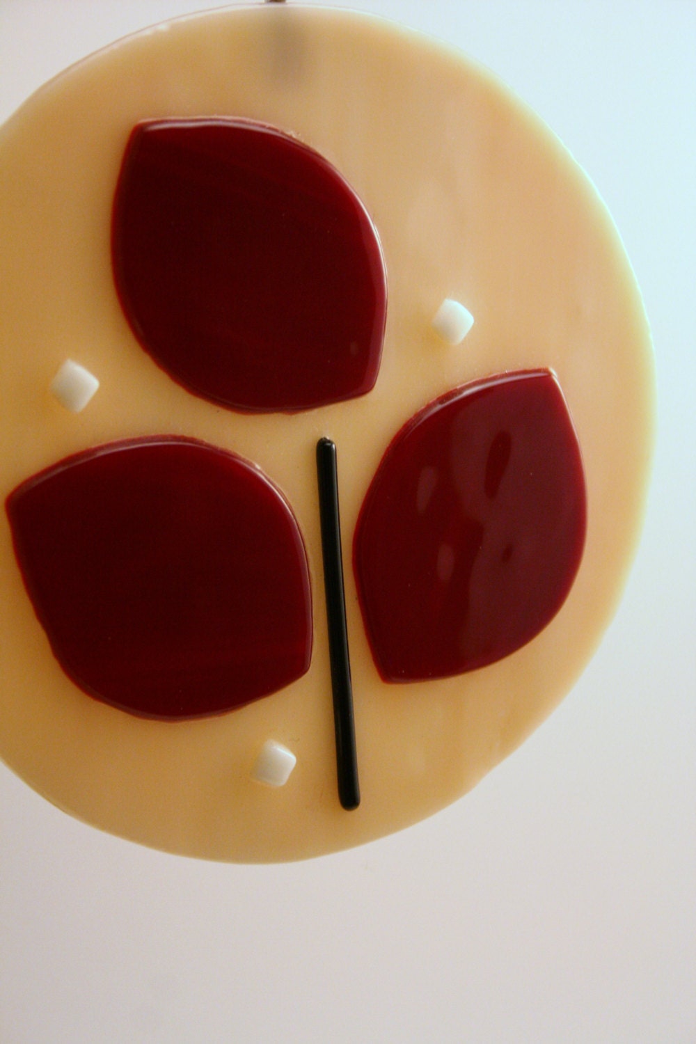 Cherry Blossom Spring Fused Glass Window Ornament