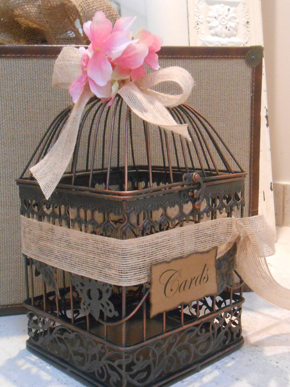 Birdcage Wedding Card Holder / Card Box / Wedding Birdcage Cardholder