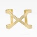 X Brass Cuff