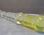 Glass Dildo Color Changing Mature LARGE Sex Toy Massager Clear (2)