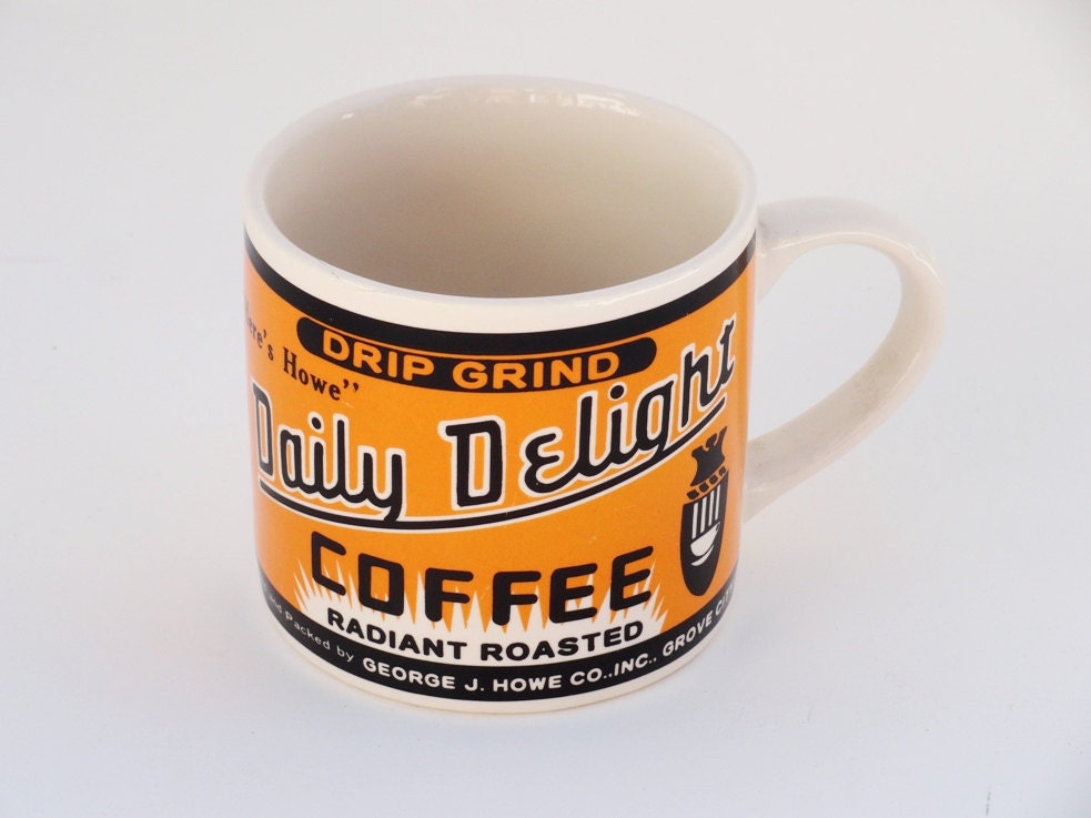 RESERVED Vintage Yesteryear Westwood Coffee Mug Cup Daily Delight 16 ounces