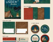 Custom Camping Birthday Party - "The Essentials" PRINTABLE Party Collection