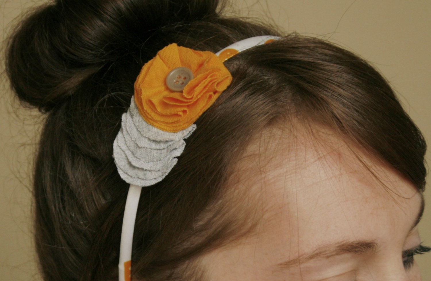 recycled t-shirt flower headband