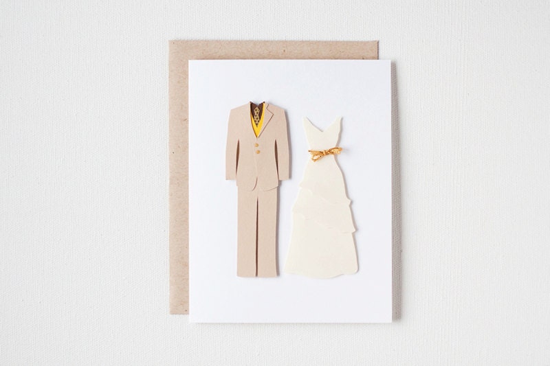 Bride and Groom - 3D Handmade Card
