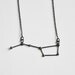 Ursa Major / Big dipper necklace grey black oxidised sterling silver