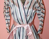 Mint w/tags 1940's Gown Pink & Black Long Dress Magnificent New Old Stock