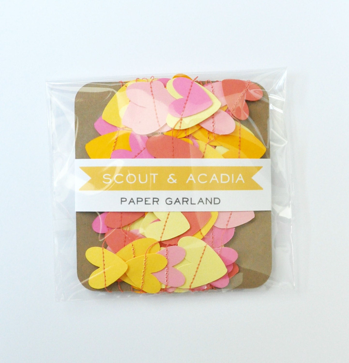 Paper Garland - Rainbow Hearts