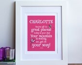 Dr Seuss quote personalised print - nursery wall art print 8x10