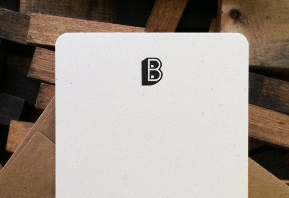 Personalized Letterpress Stationery - set of (25) custom notes with envelopes