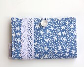 Business Card Case, Wallet, Birds, Blue, Floral, Card Holder, Credit Card Holder, Gift Card Holder