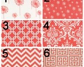 Modern Curtains- Pair of Drapery Panels- Premier Prints Coral Curtains- 50x84 inch Drapes- You Choose Fabric