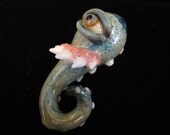 Glass Pipe - Blown Glass Pipe - Tobacco Pipe - Tobacco - Octopus - Octopus Tentacle - Eyeball Pipe - glow in the dark