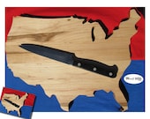 9" USA State Shaped Cutting Board