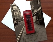 London Telephone Booth, Greeting Card, Note Card, Invitation