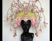 MADE TO ORDER  Asian Flower Headdress