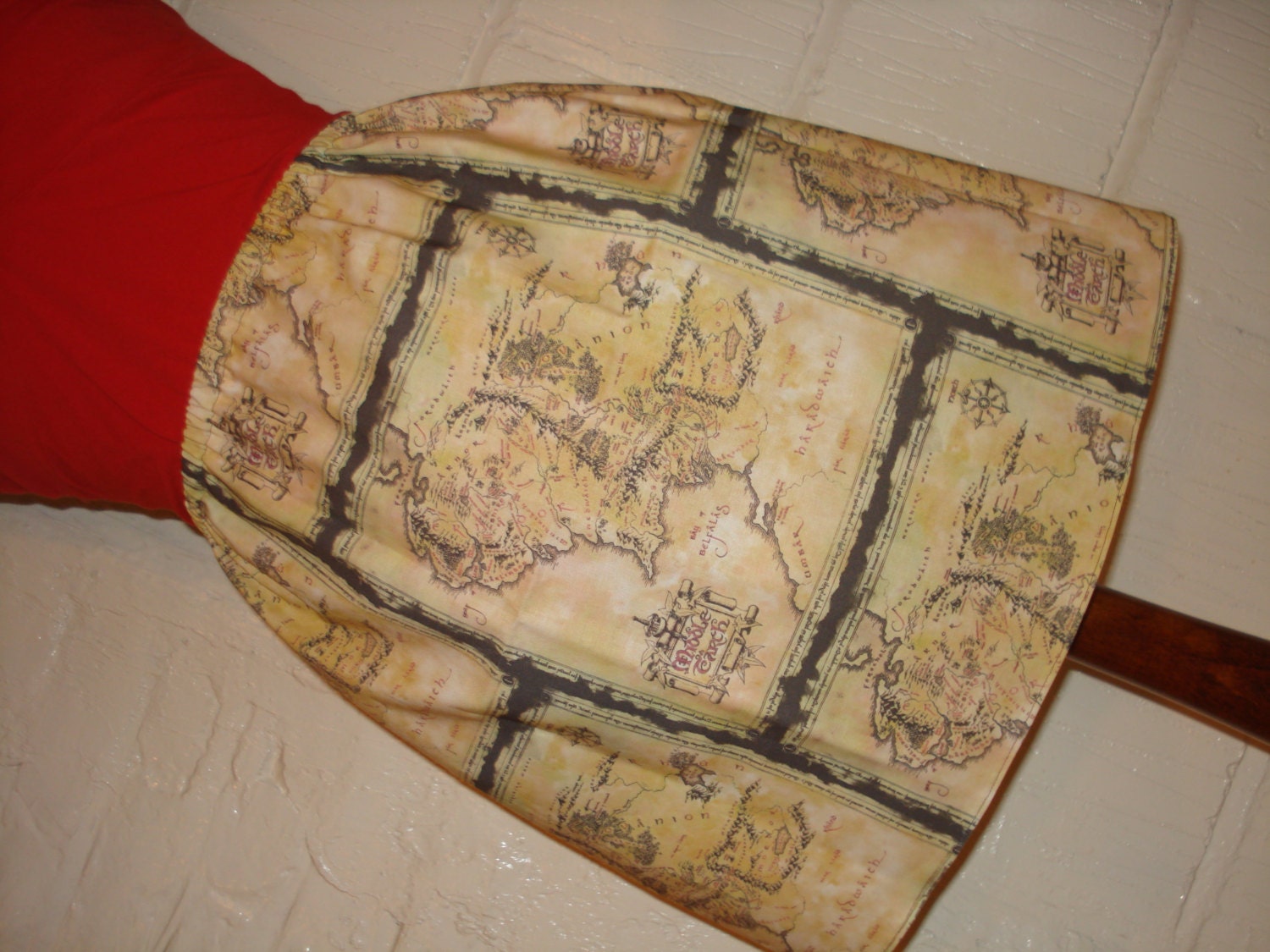 MADE TO ORDER - Map of Middle Earth Mini Skirt - High Waisted Ladies Skirt - SweetCheeks Exclusive - Hobbit Lord of the Rings