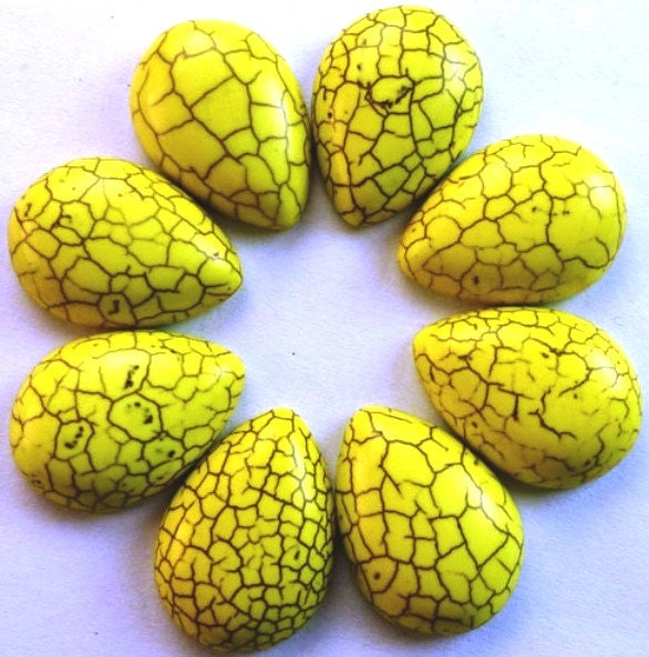 8 HOWLITE Cabochon Set 24x18x7mm - COD8638