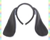 Grey White Bunny Rabbit Ears Headband - 1/2" Flexible AntiPill Fleece Child Teen Adult Usagi Geek Summer Cute Kawaii Anime Cosplay Animal