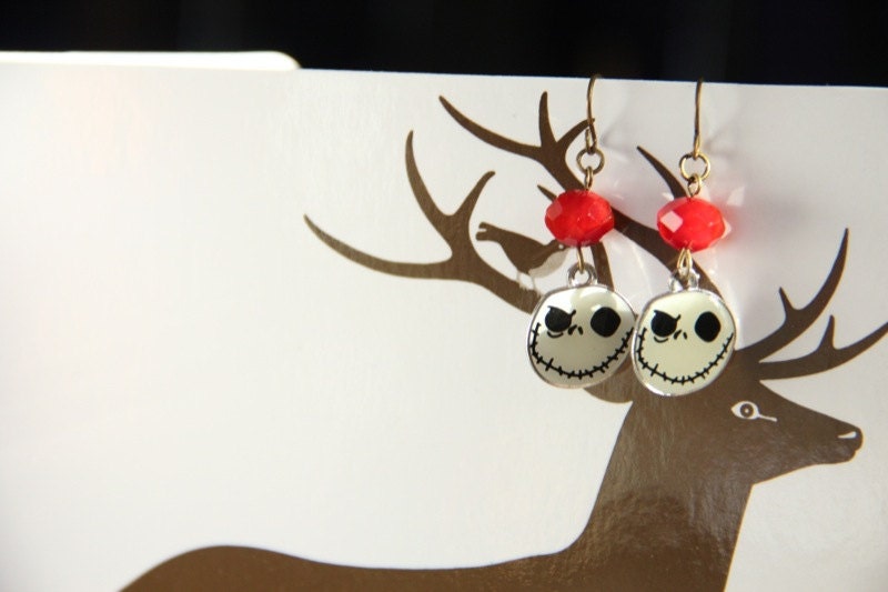 Jack Skellington Love Charitable Geek Girl Earrings