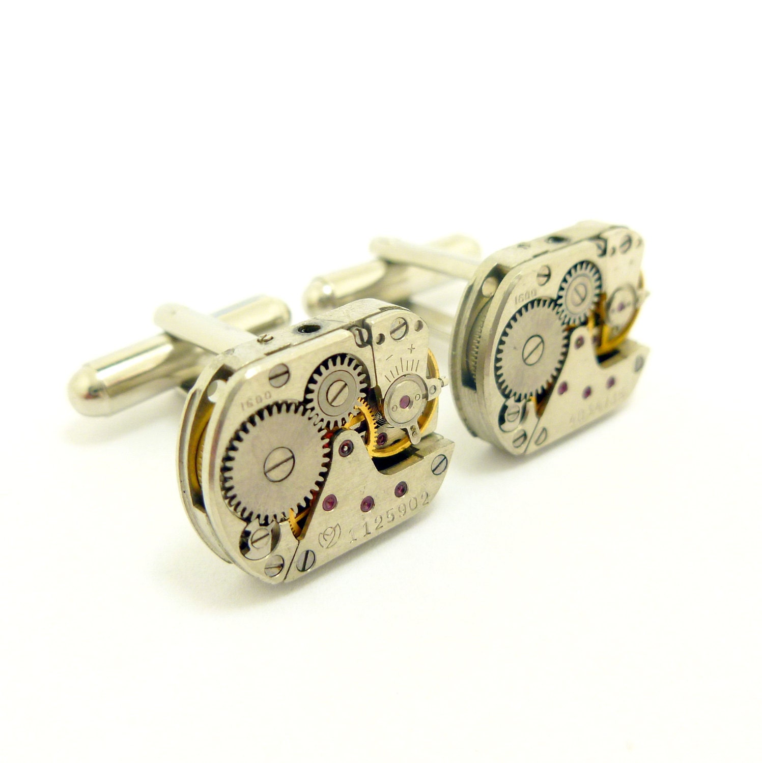 Steampunk Watch Cuff Link, Antique Cufflinks from Watch Movements